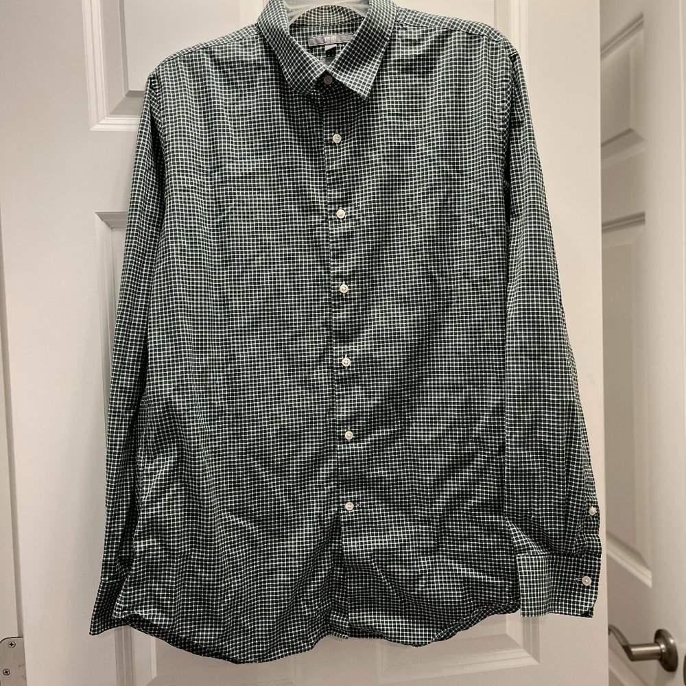 Shirt –Uniqlo, L, checked, long sleeve button down. Make a bundle for discount!